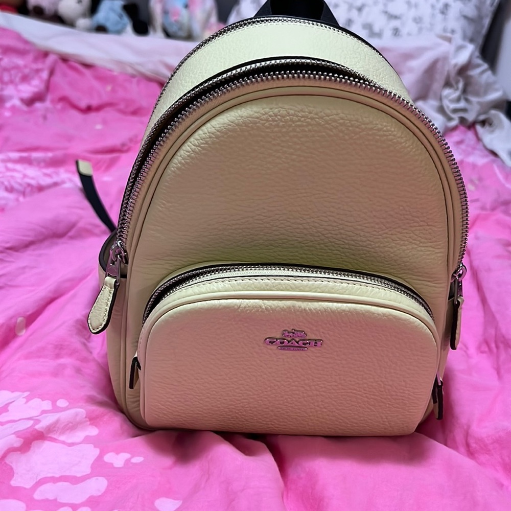 Mini Court Backpack- Silver/Pale Lime